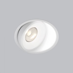 Белый встраиваемый круглый поворотный светильник 6Вт 4200К