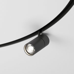Магнитный трековый светильник для радиусного шинопровода 12W 4200K Comfi чёрный Ø 1200мм «Slim Magnetic»