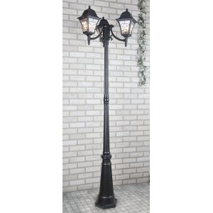 Чёрный фонарный столб Altair F/3 черный