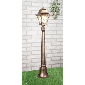 Уличный столбик Altair F черное золото