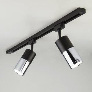 Светодиодный трековый светильник Avantag Черный матовый/хром 6W 4200K (LTB27)
