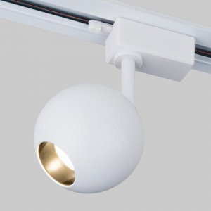 Белый однофазный трековый светильник 12Вт 4200К шар