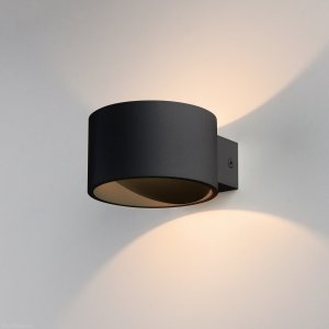 Чёрный настенный светильник для подсветки 6Вт 3000К
