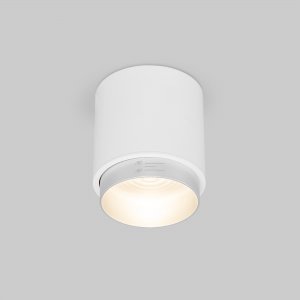 10Вт 15-60градусов бело-серебряный цилиндрический накладной светильник