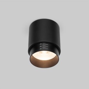 Накладной потолочный светильник цилиндр 10Вт 4200К 15-60 градусов, чёрный