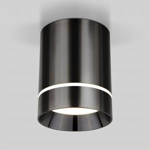 Накладной потолочный светильник цилиндр цвета чёрный жемчуг 9Вт 4200К