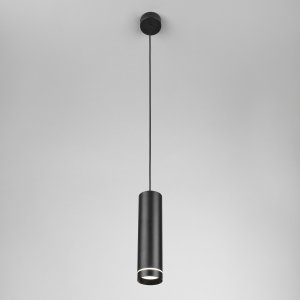 Чёрный подвесной светильник цилиндр 12Вт 3000К «TOPPER»