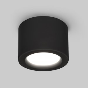 6Вт 3000К чёрный накладной потолочный светильник цилиндр «DLR026»