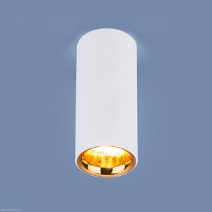 Накладной потолочный светильник 12W 4200K белый матовый/золото