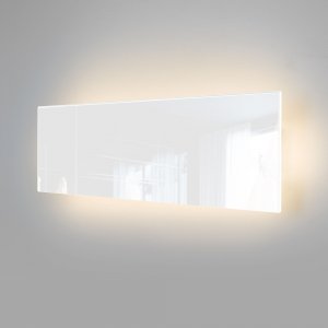 Стеклянный белый плоский настенный светильник подсветка 13Вт 4000К