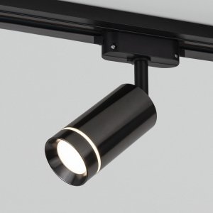 Трековый светодиодный светильник для однофазного шинопровода цвета чёрный жемчуг 7Вт 4200К Glory