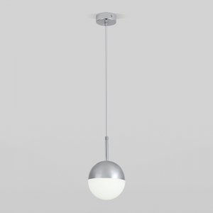 Хромированный подвесной светильник шар Ø12см