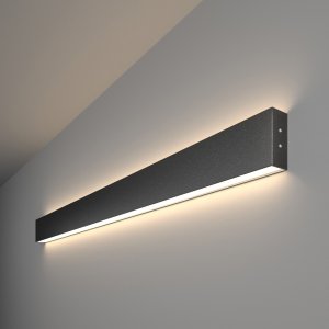 Чёрный длинный настенный светильник подсветка 103см 40Вт 4200К