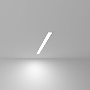 Линейный светодиодный встраиваемый светильник 53см 10Вт 6500К матовое серебро «Grand»