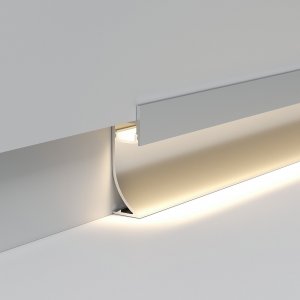 Алюминиевый профиль для плинтуса под светодиодную ленту