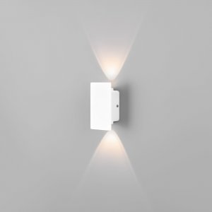 Маленький уличный настенный светильник для подсветки 6Вт IP54 белый