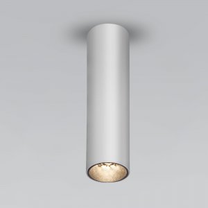 Накладной потолочный светильник цилиндр 6Вт 4200К серебро