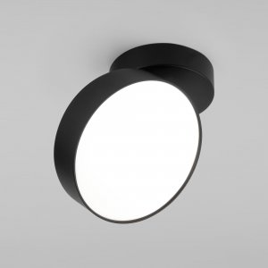 Чёрный накладной поворотный светильник 12Вт 4200К