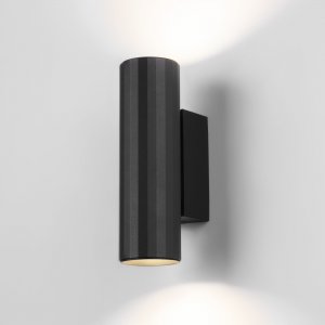 Чёрный настенный светильник для подсветки в 2 стороны