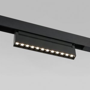 Чёрный трековый светильник для магнитного шинопровода 12Вт 4200К Slim Magnetic