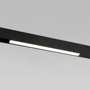 Чёрный трековый светильник для магнитного шинопровода 10Вт 4200К Slim Magnetic