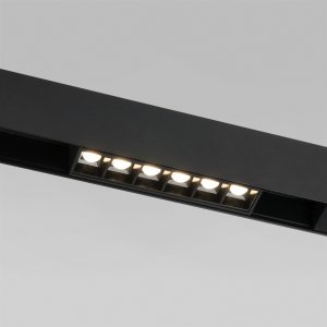 Чёрный трековый светильник для магнитного шинопровода 6Вт 4200К Slim Magnetic