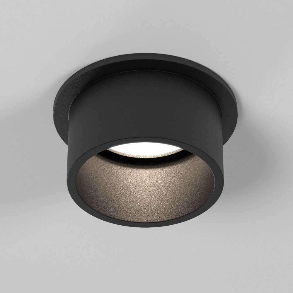 Чёрный встраиваемый светильник «MOLL» 25004/01 GU10 чёрный