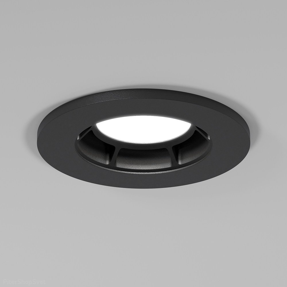 круглый встраиваемый светильник «ASIMO» 25009/01 GU10 чёрный