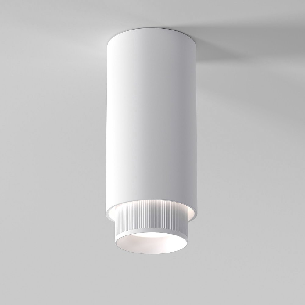 Белый накладной потолочный светильник цилиндр «Nubis» 25012/01 GU10 белый