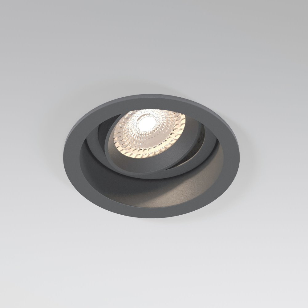 Встраиваемый круглый поворотный светильник «Tune» 25014/01 графит