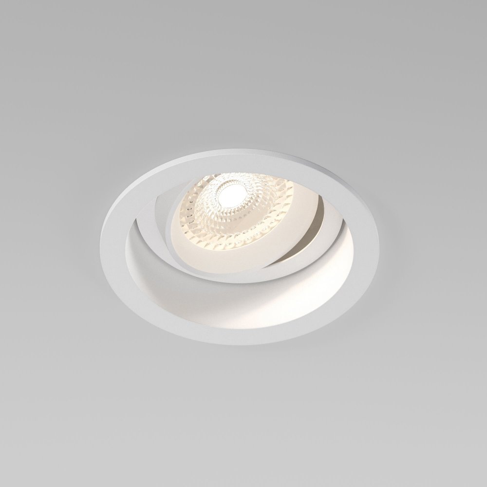 Белый встраиваемый круглый поворотный светильник «Tune» 25014/01
