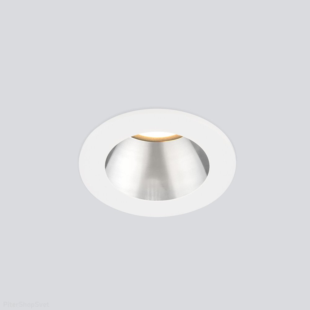 Встраиваемый светильник 7Вт 4200К 25° 25023/LED 7W 4200K WH/SL белый/серебро