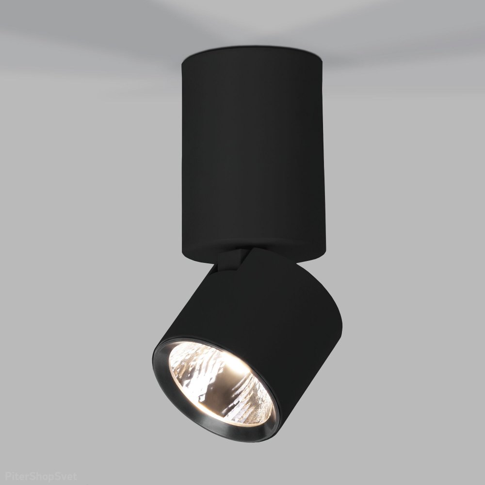 10Вт чёрный накладной поворотный светильник «SENS» 25042/LED 10W 4000K чёрный