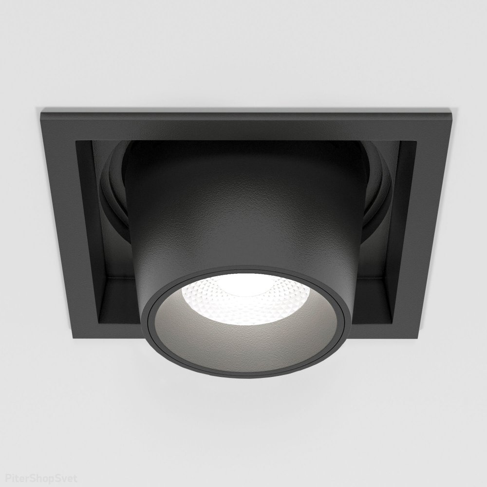 Чёрный встраиваемый поворотный светильник спот 8Вт 4000К «CONNER» 25087/LED 8W 4000K чёрный
