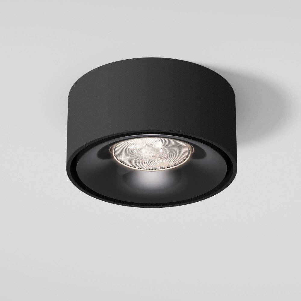 Чёрный круглый встраиваемый светильник «Glam» 25095/LED 10W 4000K чёрный