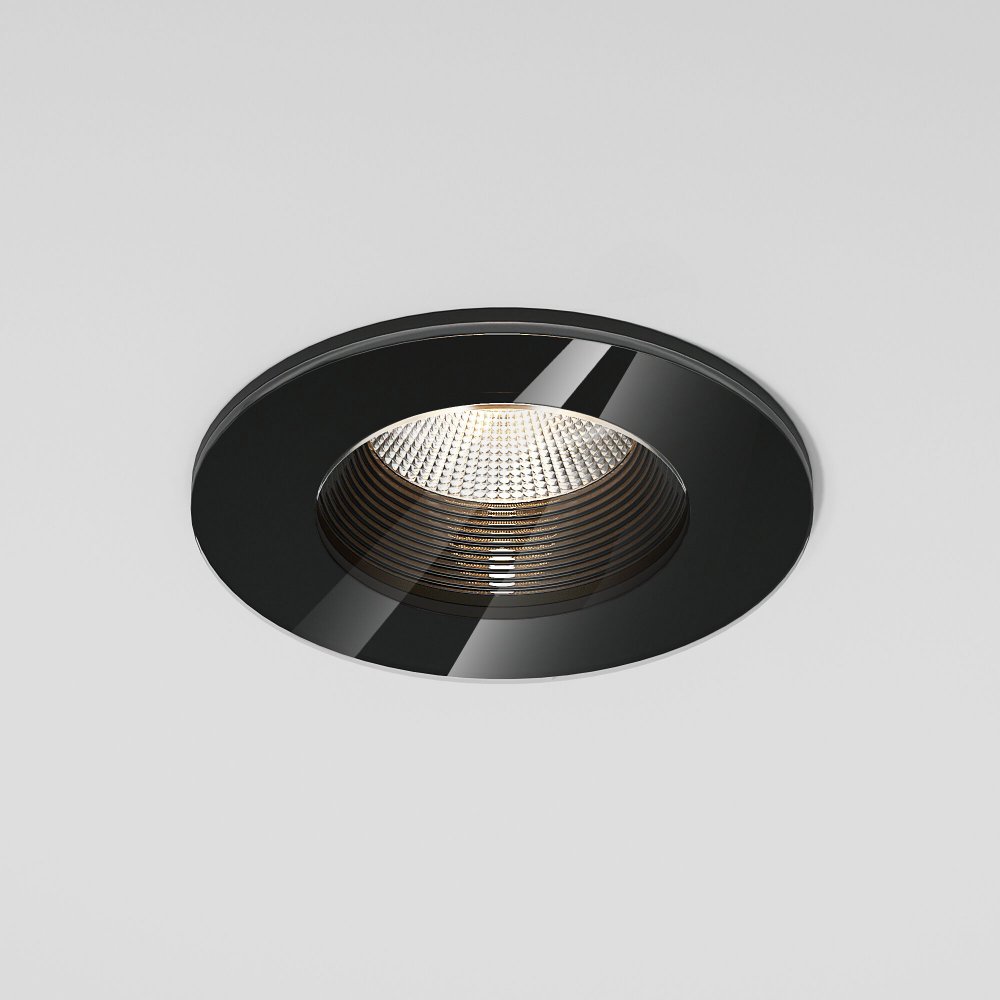 Чёрный круглый встраиваемый светильник «Artis» 25096/LED 7W 3000К чёрный