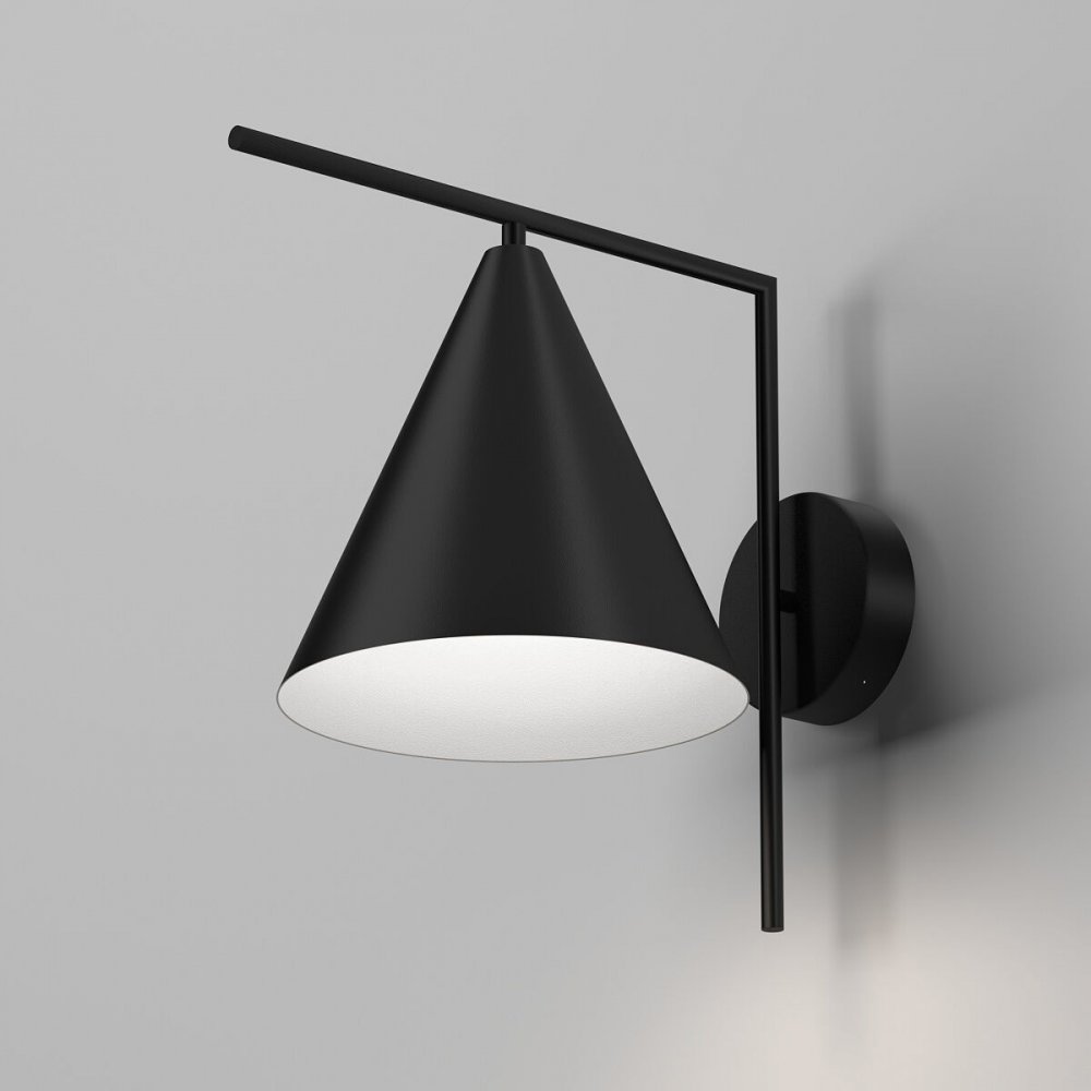 Уличный настенный светильник конус 12Вт 4000К «Bevel» 35184/D черный