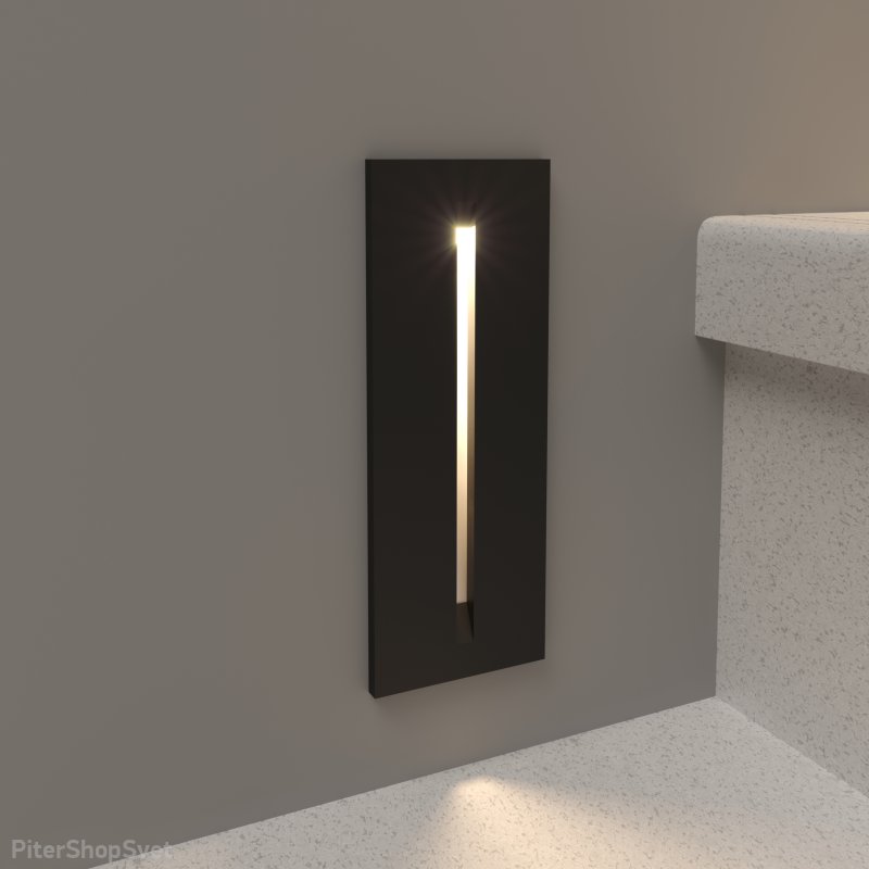 Чёрная светодиодная подсветка для лестницы 40108/LED Чёрный