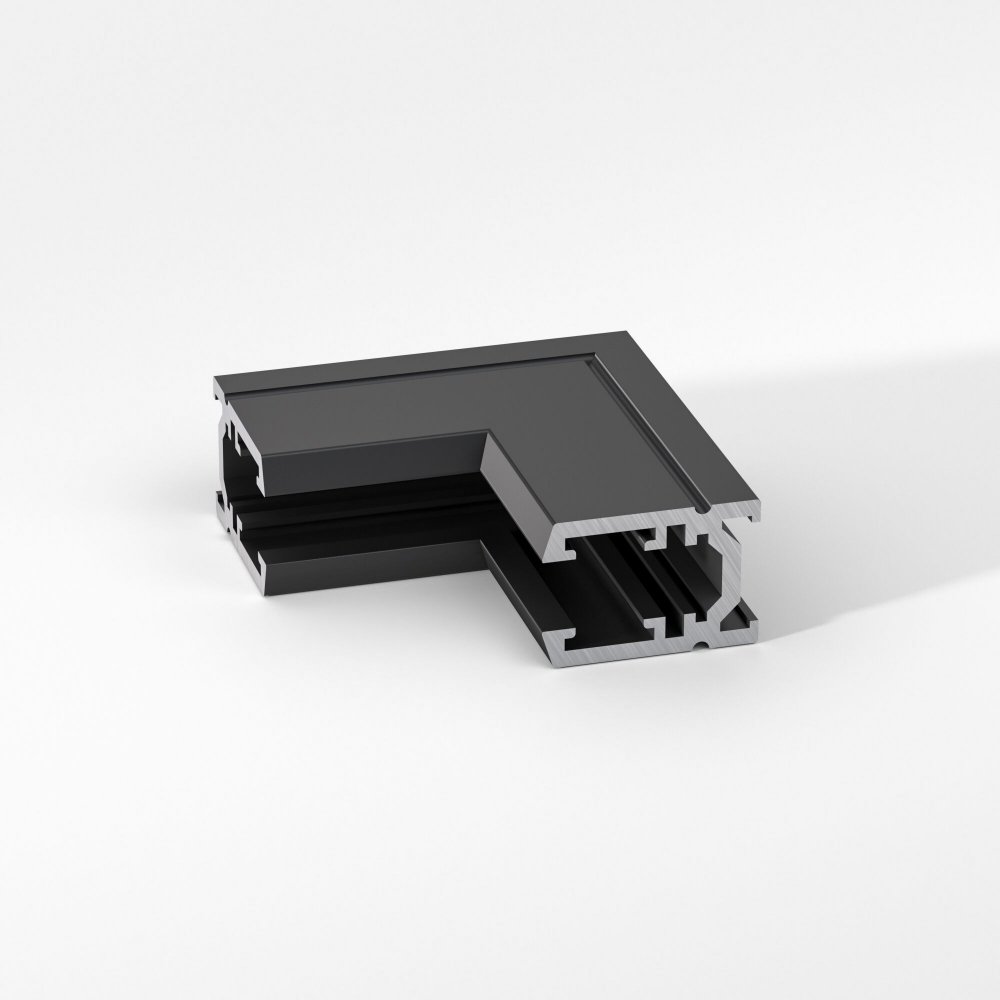 Угловой соединитель узкого накладного магнитного шинопровода (потолок-стена) «Mini Magnetic» 85180/00