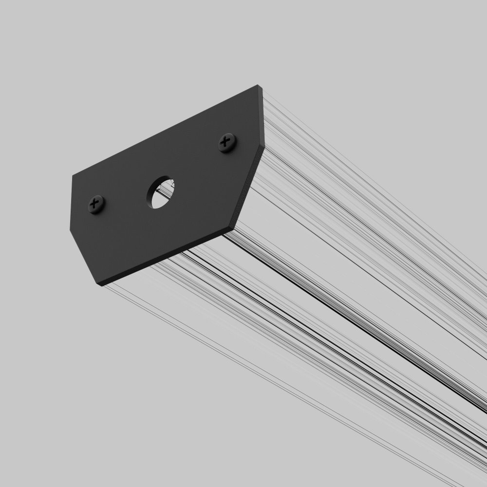 Заглушки для профиля в натяжной потолок, черный «Basic System» 85236/00 Заглушки для профиля в натяжной потолок 85234/00 черный