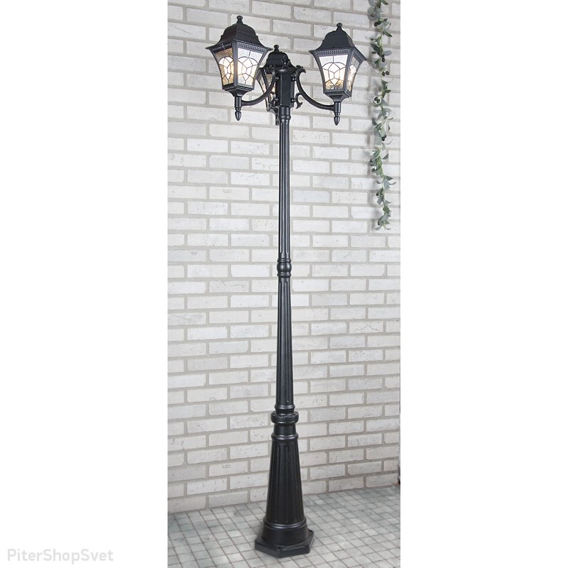 Чёрный фонарный столб Altair F/3 черный