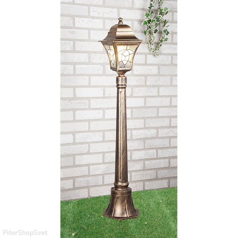 Уличный столбик Altair F черное золото