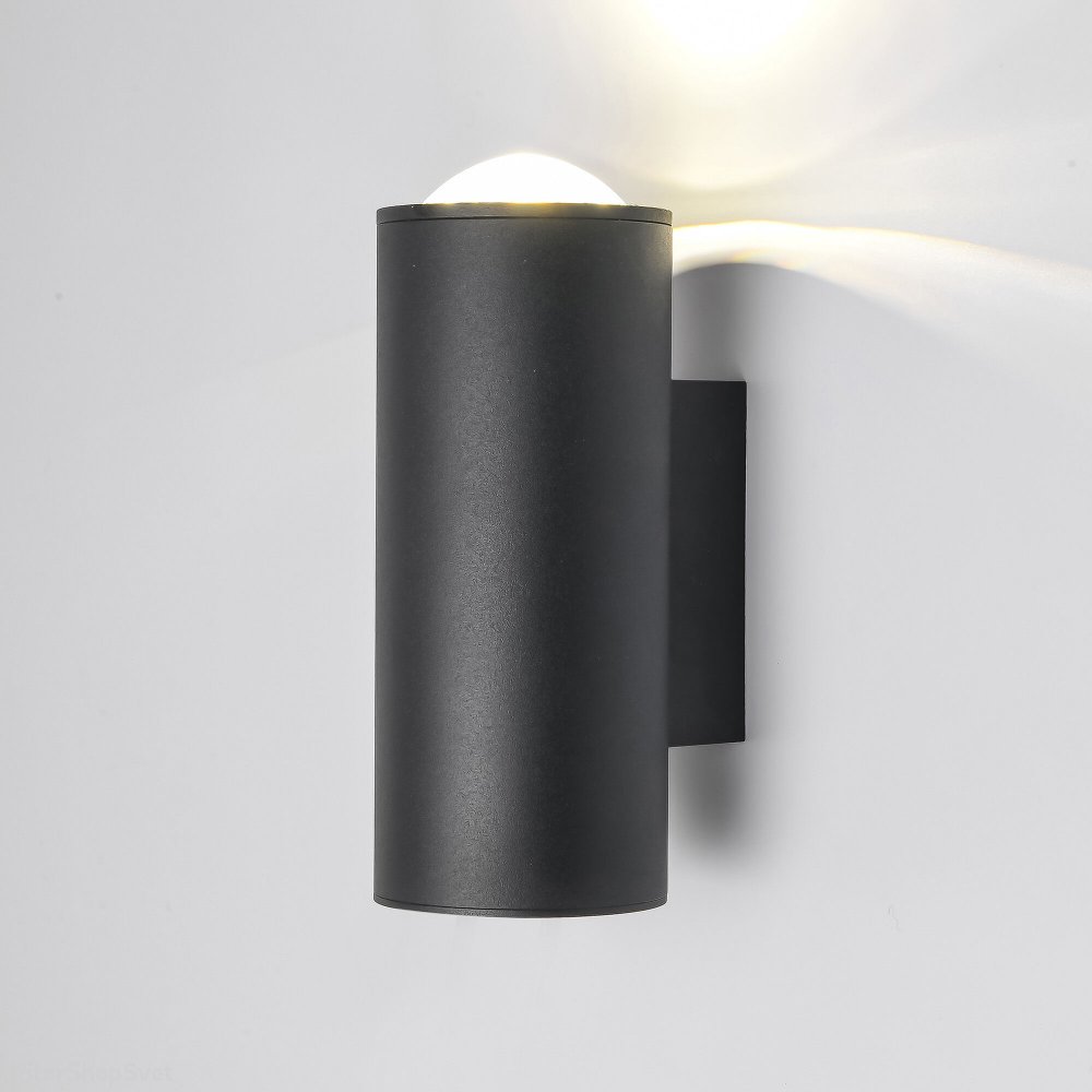 Уличный настенный светильник для подсветки 14Вт 4000К чёрный Column LED черный (35138/U)