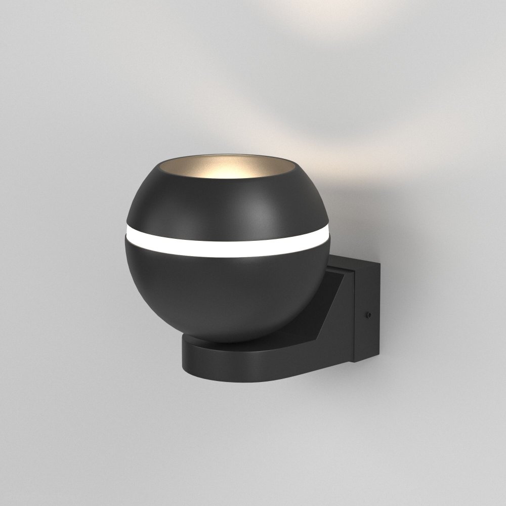 Чёрный настенный светильник для подсветки Cosmo черный (MRL 1026)