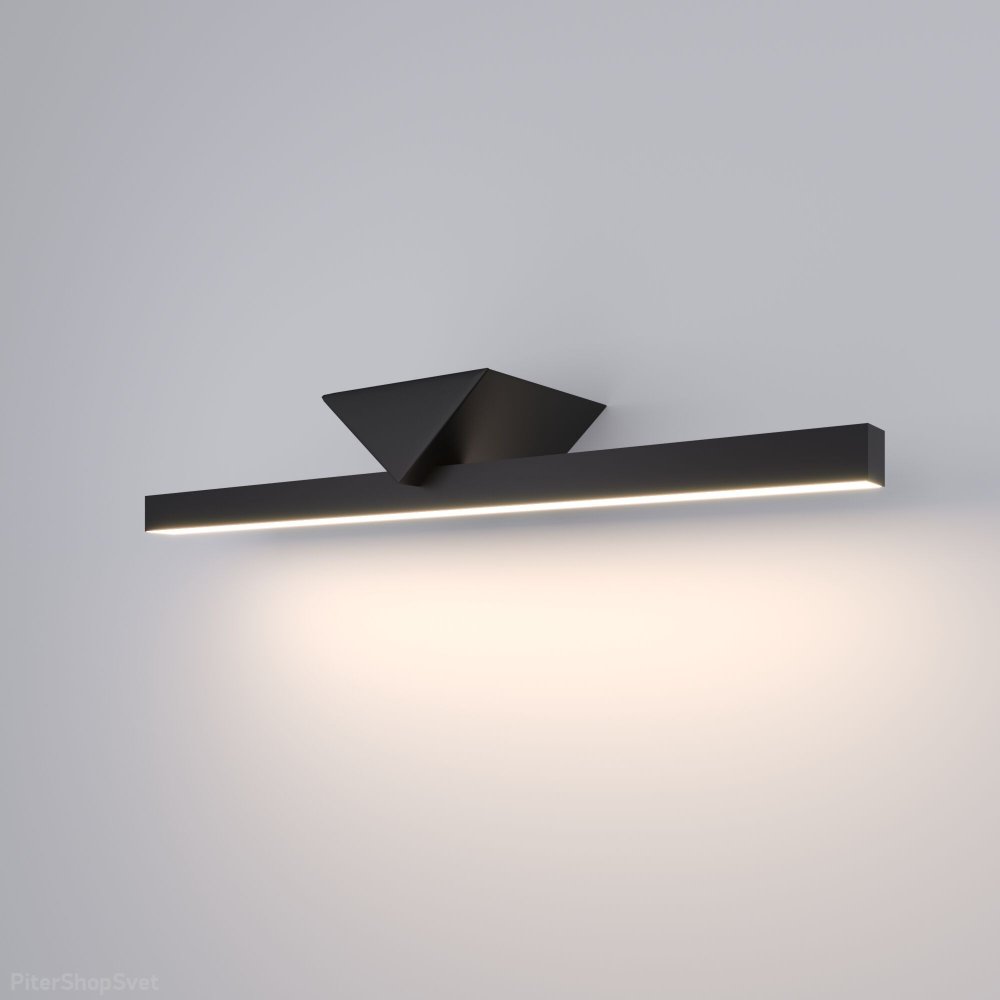 Чёрный настенный светильник для подсветки картин/зеркал 9Вт 4000К Delta LED черный (40115/LED)