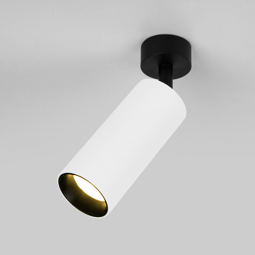 Чёрно-белый накладной поворотный светильник 10Вт 4200К 45° Diffe