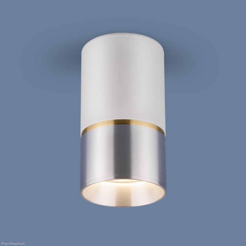 Накладной потолочный светильник DLN106 GU10 белый/серебро