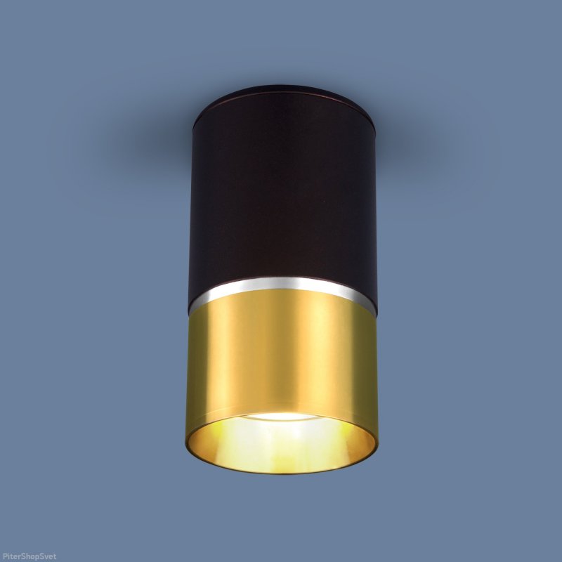 Накладной потолочный светильник DLN106 GU10 черный/золото