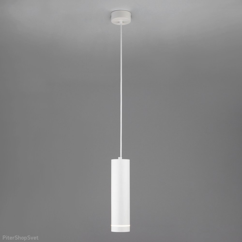 Белый подвесной светильник цилиндр 12Вт 3000К «TOPPER» DLR023