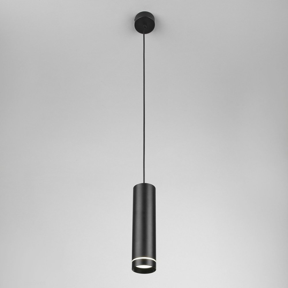 Уличный подвесной светильник цилиндр 10Вт 4000К IP54 чёрный DLR023 IP54 черный (35084/H)